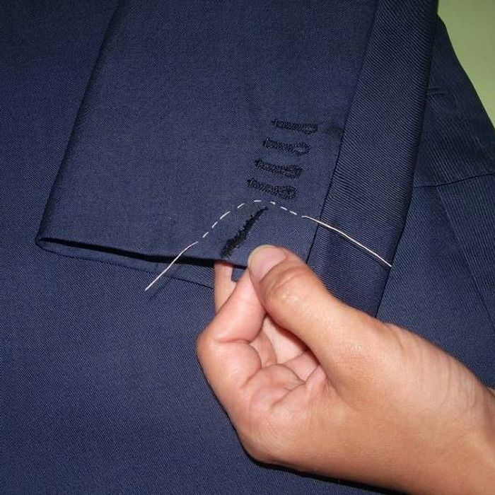 Как правильно зашить штаны